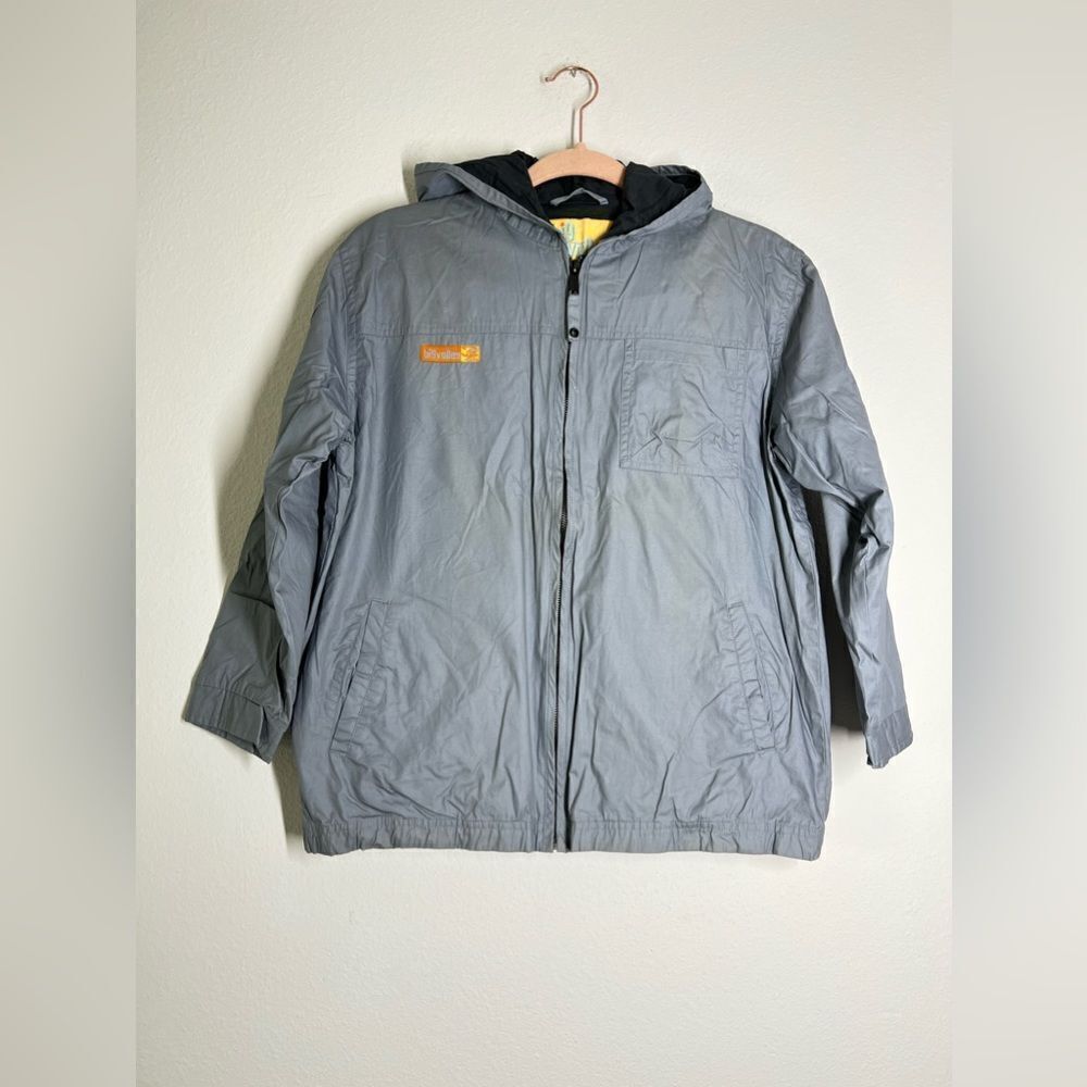 Big Valley Gray Windbreaker Jacket Cotton Size 12 years Lined Made in France